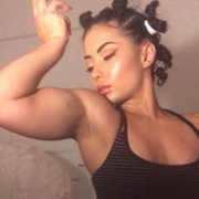 Teen muscle girl Fitness girl Maya